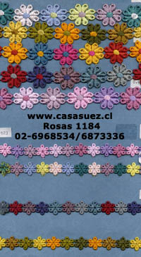 Aplicaciones bordadas: Flor
