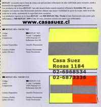 Cintas reflectantes