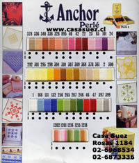 Hilo para bordar Perle Anchor, Ovillos de 10grs