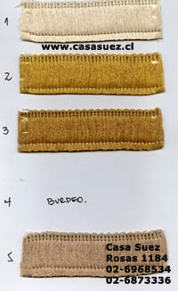 Fleco marabú de algodón para muebles