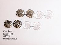 Carreteles para maquinas de coser. Plasticos y metalicos