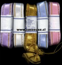 Cinta lazo magico satinada 3cms de ancho pza. de 10 mts