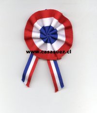 Escarapela tricolor 6cms de diametro