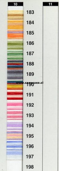 Hilo bordar a maquina Madeira Conos 4.000mts colores matizados