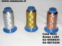 Hilos metalizados para bordar a maquina