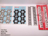 Broches de presion, machos y hembra